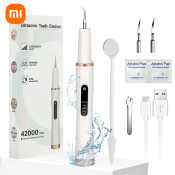 Xiaomi mijia 5-Скоростное ультразвуковое средство для удаления зубного камня, USB Перезаряжаемый Набор инструментов для удаления зубного камня, Электрический Инструмент для чистки зубов