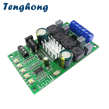 Плата Усилителя звука Tenghong TPA3116D2 Bluetooth 5,0 Плата Усилителя звука DC8-24V 50 Вт * 2 Стерео Беспроводной Цифровой Усилитель мощности