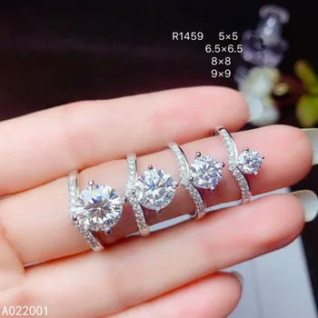 KJJEAXCMY fine jewelry Mosang Бриллиант стерлингового серебра 925 пробы Новое регулируемое женское кольцо поддержка тест классический