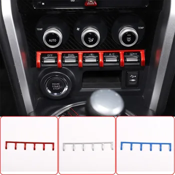 Для Toyota 86/Subaru BRZ 2012-20 Кнопка Центрального управления кондиционером Автомобиля, разделитель Декоративных Наклеек, аксессуары для интерьера автомобиля