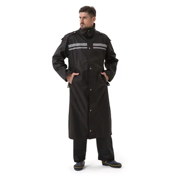 Длинный мужской дождевик, Переносной дождевик, Непромокаемый тренч, рыболовная куртка с толстой подкладкой Chubasqueros