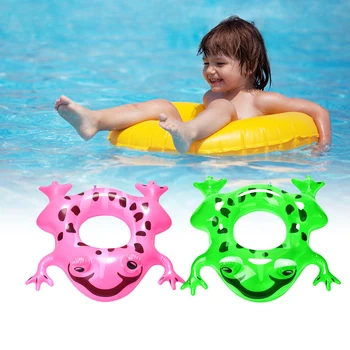 Поплавки для бассейна для малышей Надувная Лягушка Игрушки для Бассейна Пляжные Поплавки для Детей Детское Кольцо для Плавания с Сиденьем Безопасности