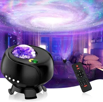 Светодиодная лампа для проектора Aurora Starry Sky Bluetooth Динамик Galaxy Star Проектор Ночник для спальни Декоративные ночники