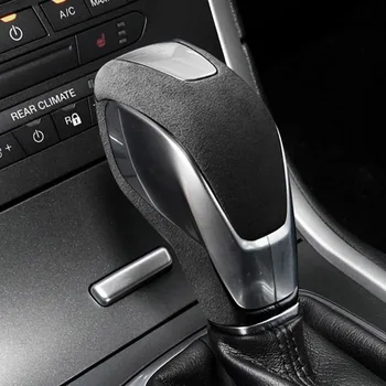 Автомобильная Замшевая Ручка переключения передач, накладка на рамку, наклейка Для Ford Mondeo Focus Kuga Escoport Escort Edge, украшение интерьера