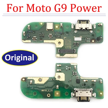 5 шт./лот, 100% Оригинальный USB-порт для зарядки, док-станция для микрофона, соединительная плата, гибкий кабель, запчасти для ремонта Motorola Moto G9 Power