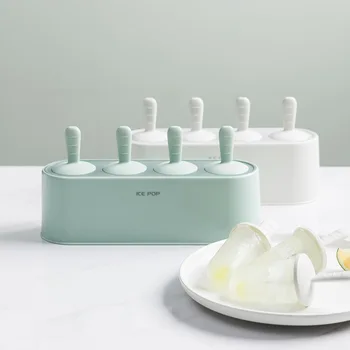 Самодельная модель эскимо, Пищевые силиконовые формы для мороженого, легко снимаемые Многоразовые формы для мороженого, Кухонный органайзер