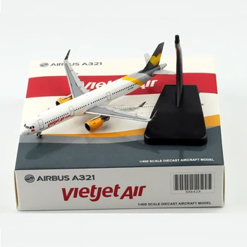 Модель Авиакомпании Vietjet Airways A321 в масштабе 1: 400 с Самолетом из базового сплава Для Коллекционной Сувенирной выставки Подарочных игрушек