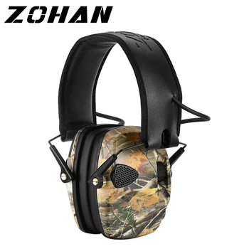 Тактические наушники ZOHAN с защитой от шума для охоты, наушники для стрельбы, шумоподавление, Электронная защита для слуха, Защита ушей