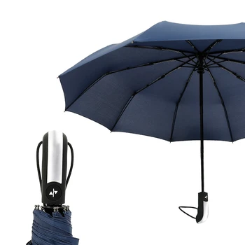 Полностью автоматический складной автоматический зонт от Дождя, женский мужской авто, Роскошные Большие ветрозащитные дорожные зонты для мужчин, сильный зонт