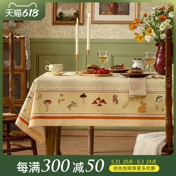 Скатерть для стола, круглый стол в деревенском ретро стиле, крышка для чайного столика, прямоугольная скатерть