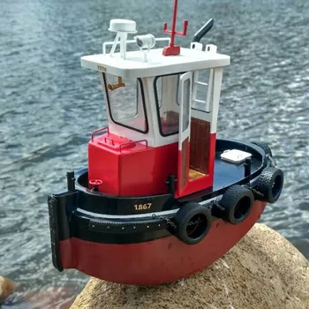 DIY пульт дистанционного управления модель буксира комплект Q1 egg boat mini Q boat small meng буксир спасательная лодка моделирование дистанционного управления подарок на день рождения