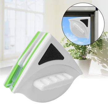 Магнитная щетка для стекла, двухсторонний стеклоочиститель, бытовая многофункциональная щетка для мытья окон, инструменты для чистки