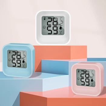 Мини-ЖК-цифровой термометр-гигрометр, Переносной электронный ЖК-термометр для кухни