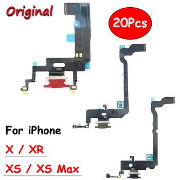 20шт, Оригинальный USB-порт Для Зарядки, док-станция, Разъем Для Подключения Платы Зарядки, Кабель Для Быстрой Зарядки iPhone X XS Max XR XS