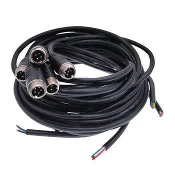 10шт 2 м кабельные разъемы GX12 водонепроницаемый 2-контактный 3-контактный 4-контактный соединительный удлинитель штекер мужской и женский M12 5pin 6pin