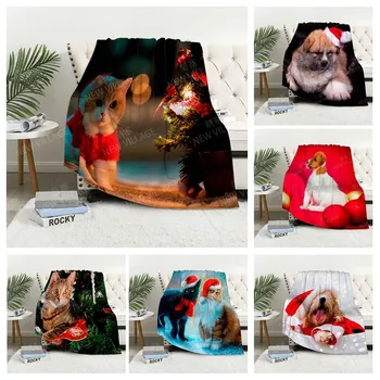 Украшение дома плюшевое одеяло для дивана Рождественское покрывало с животными на кровать аниме пушистые мягкие одеяла толстое одеяло на зиму