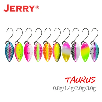 Джерри Таурус Сверхлегкий Набор ложек для форели с микрозаймами, Блесны, Блесны, блестящие УФ-цветные светящиеся рыболовные приманки, набор