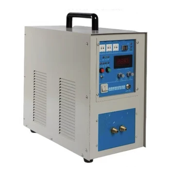 Высокочастотная Индукционная нагревательная печь мощностью 25 кВт 30-100 кГц, Индукционная нагревательная печь для плавления серебра и золота с CE