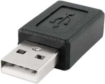 USB 2.0 A штекерное гнездо Micro 5Pin Разъем M/F Адаптер конвертер Черный