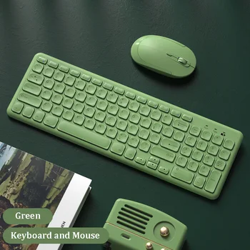 2.4 G Беспроводная Клавиатура Бесшумная Эргономичная Мышь keycap Gamer Keyboard Игровая Мышь Для Ноутбука Macbook Pro Компьютерная Клавиатура Мышь