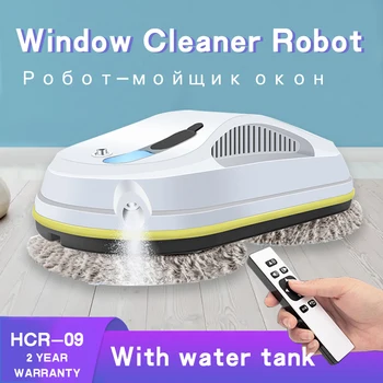 Робот-мойщик окон, распыление воды, Ультратонкий робот-пылесос для чистки окон, Электрическое стекло, пульт дистанционного управления