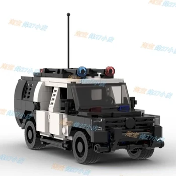 Полицейская машина, Стадо боевых роботов MOC Mecha, сборка моделей, строительные блоки из мелких частиц, развивающие игрушки для детей, кирпич