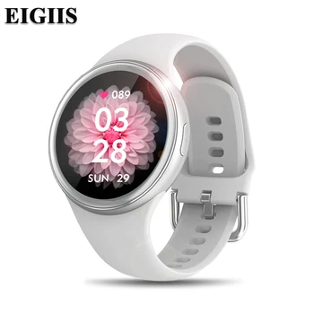 EIGIIS, модные умные часы для женщин, полный сенсорный экран, пульсометр, отслеживание активности артериального давления, Мужские фитнес-часы для Android iOS
