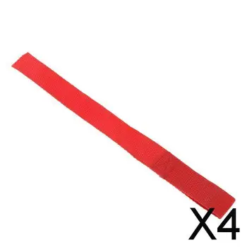 4xPolyester Красный крюк лебедки, тяговый ремень, универсальные запчасти для квадроциклов 8 см/3,15 дюйма