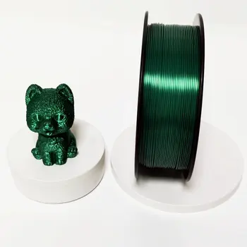 Нить для 3D-принтера 1 кг PLA 1,75 мм, расходный материал зеленого цвета для печатной машины FDM