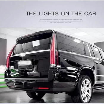 Автомобильные светодиодные задние фонари для Cadillac Escalade 2007-2014 Тормозные/ходовые огни светодиодные задние фонари в сборе