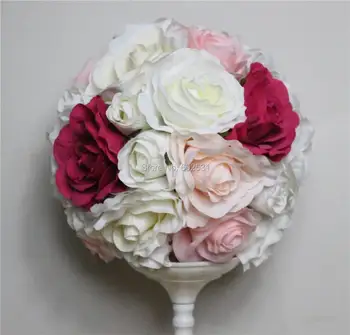 SPR Бесплатная доставка!10 шт./лот, свадебный дорожный шар из искусственных цветов, цветы для свадебного стола, центральное украшение из цветочных шаров