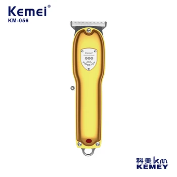 Профессиональная мужская парикмахерская Kemei Металлический корпус Масляная головка Для вырезания Бытовых USB перезаряжаемых портативных электрических ножниц KM-056