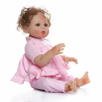 Горячая распродажа, 18-дюймовая силиконовая кукла для девочек, Рекомендуемая продукция, модель Rebirth Baby Doll, Полные куклы для девочек