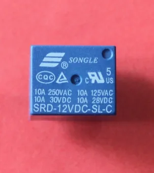 50 штук 12 В постоянного тока SONGLE Power Relay SRD-12VDC-SL-C PCB 5 контактов