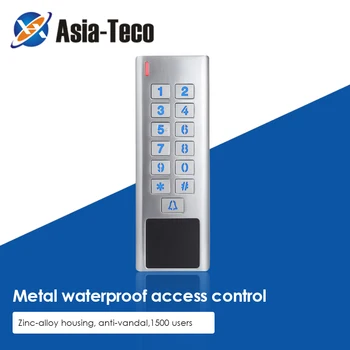 Водонепроницаемый считыватель контроля доступа к двери из цинкового сплава IP67 RFID 2000 пользователей WG, контроль доступа на входе и выходе, наружное использование с дверным звонком
