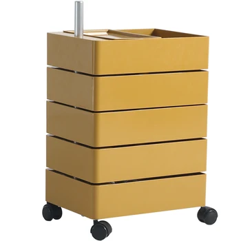 Вращающийся на 360 градусов прикроватный шкаф для хранения картотеки, боковой шкаф для хранения, офисный многослойный шкаф для хранения ins, подвижный боковой столик