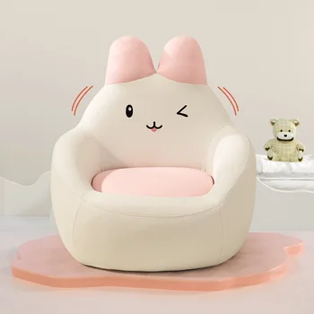 Детский диван, милое детское одноместное сиденье с рисунком кролика, Маленькое детское милое простое кресло-диван