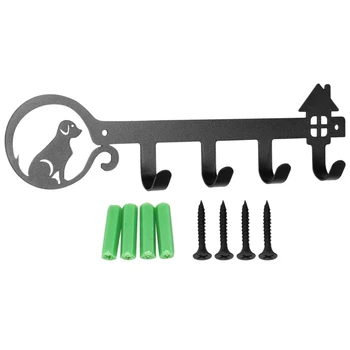 Держатель для ключей для декоративной отделки стен с 4 крючками для ключей Уникальная подставка для ключей