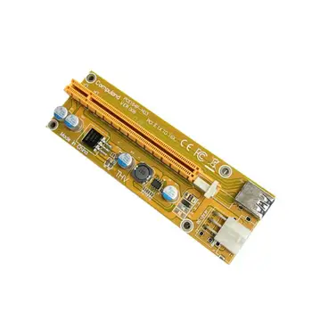 5 шт. Новейший VER009 USB 3.0 PCI-E Riser VER 009S Express 1x 4x 8x 16x Удлинитель Riser Карта-адаптер SATA 15pin-6-контактный кабель Питания