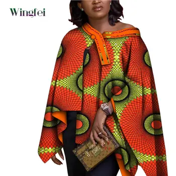 Африканская одежда для женщин, Африканские женские Бубу Дашики, Женское Свободное Пальто, Топ с рукавом 