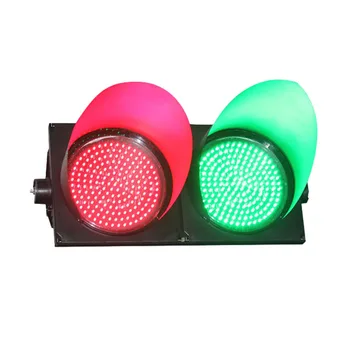 Новый дизайн, безопасность дорожного движения, водонепроницаемый корпус для ПК, 300 мм, красно-зеленый светодиодный сигнал светофора