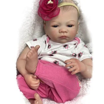 50 см Кукла Реборн Новорожденный Милый Реалистичный с открытыми глазами Кукла Реборн Бэби для детей на День рождения Рождественский подарок