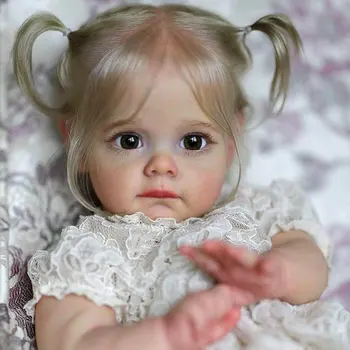 Кукла-Реборн Babys 45/58 см Силиконовая Кукла-Реборн, Очаровательная Реалистичная Кукла для Малышей Bonecas Girl Menina De Surprise с Жирафом