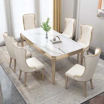 Современные обеденные столы в скандинавском стиле, Роскошные журнальные обеденные столы для гостиной, Консоль для завтрака, Muebles Para Hogar, Французская мебель