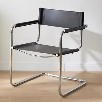 Кресло для гостиной с откидной спинкой, Портативное Черное Кресло для гостиной с современным подлокотником, Офисная Столовая, Дизайнерские диваны Poltrona Design