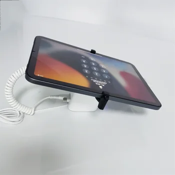Настольный планшетный ПК Держатель защитного дисплея Из алюминиевого сплава, подставка для противоугонного замка iPad с 2 металлическими зажимами, ИК-сигнализация разблокировки