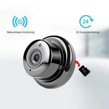 V380 Wifi 1080P Камера Беспроводного видеонаблюдения Инфракрасного HD Ночного Видения с Функцией Обнаружения Движения 1,44 мм 3D 360 ° Камера Видеонаблюдения