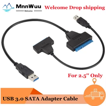 Горячий Адаптер USB 3,0 На SATA Кабель Sata-USB 3,0 С поддержкой скорости до 6 Гбит/с 2,5 