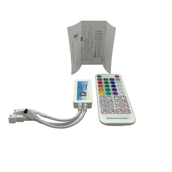SP611E Bluetooth Музыкальный Пиксельный светодиодный Контроллер APP Remote Control + ИК-пульт дистанционного Управления для Световых полос WS2812B/WS2811 DC5-24V