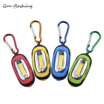 Портативный светодиодный фонарик Mini Handy COB Keychain Torch 3 режима освещения для активного отдыха в помещении и на открытом воздухе, кемпинга, пеших прогулок, ночного освещения